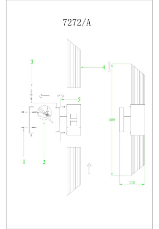 картинка Бра 7272/A nickel от магазина BTSvet