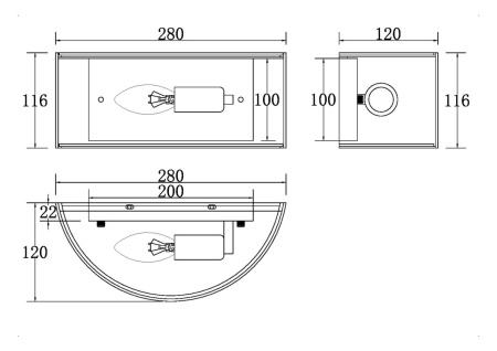 картинка Настенный светильник Ripple MOD096WL-01CH от магазина BTSvet