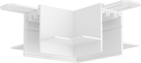 Угловое соединение потолок-потолок встраиваемый Smart, белый TR2112-WH