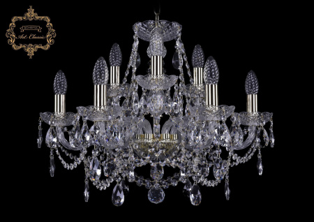 Хрустальная подвесная люстра 11.25.6+3.200.Gd.Sp
