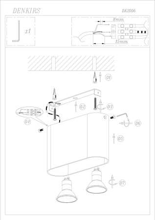 картинка Накладной точечный светильник DK2006-WH от магазина BTSvet