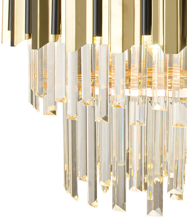 картинка Подвесная люстра хрустальная DELTA II 81449/10C GOLD от магазина BTSvet