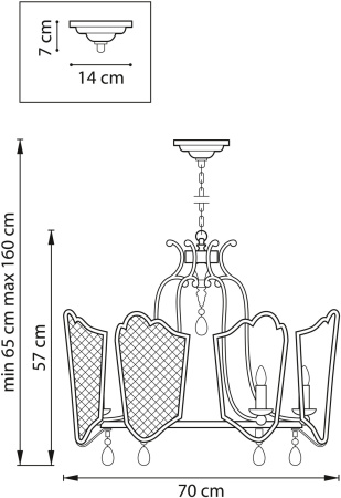 картинка Подвесная люстра Castello 744077 от магазина BTSvet