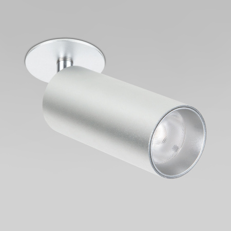 картинка Точечный светильник встраиваемый Diffe серебряный 10W 4200K 25052/LED от магазина BTSvet