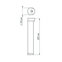 картинка Ландшафтный светильник наземный LGD-Path-Round90-H450B-7W Warm White (Arlight, IP54 Металл, 3 года) 020348 от магазина BTSvet