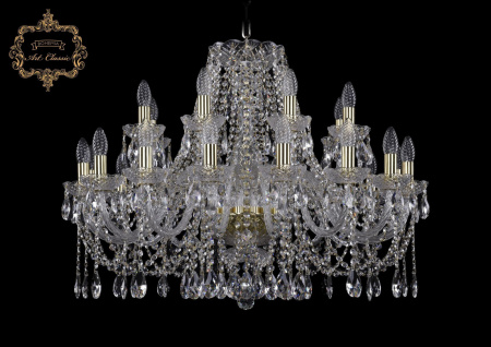 Хрустальная подвесная люстра 11.12.16+8.300.Gd.Sp