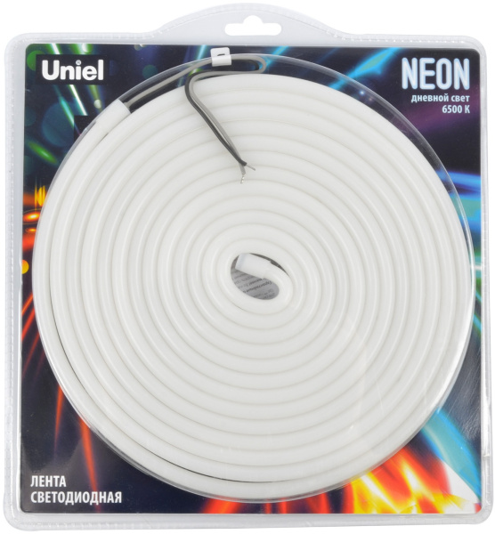 картинка Светодиодная гибкая герметичная лента Neon 5 м. Neon ULS-N03-2835-100LED/m-8mm-IP67-DC12V-11W/m-5M-6500K блистер от магазина BTSvet