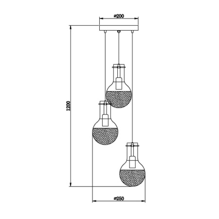 картинка Подвесной светильник Cesare VL1913P03 от магазина BTSvet