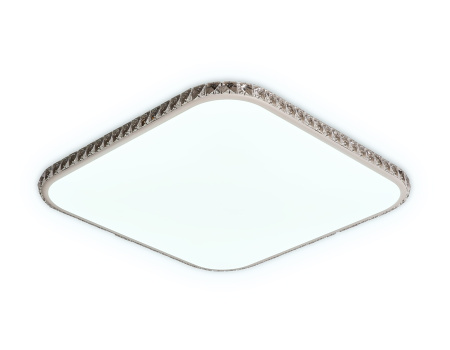 картинка Потолочный светильник светодиодный с подсветкой и пультом регулировкой цветовой температуры и яркости с ночным режимом Crystal FF75 от магазина BTSvet