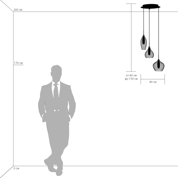 картинка Каскадный подвесной светильник SIMPLE LIGHT 803051 от магазина BTSvet