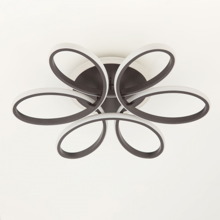 картинка Потолочная люстра светодиодная с управлением смарфоном и пультом регулировка яркости и цветовой температуры Сезар Смарт CL233A155E RGB от магазина BTSvet