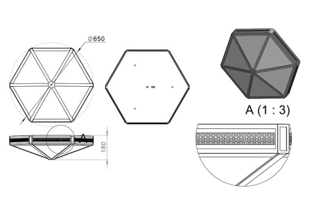 картинка Потолочный светильник уличный Милена 310-92/bg-11 от магазина BTSvet