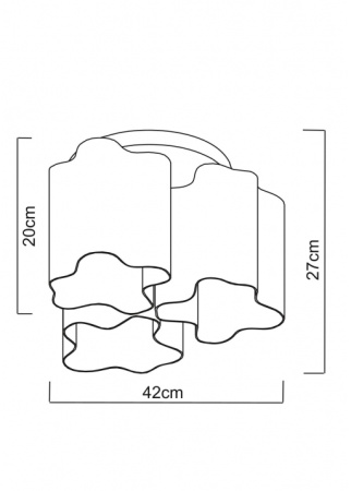 картинка Потолочная люстра Serenata A3459PL-3AB от магазина BTSvet