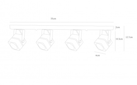 картинка Спот Misam A1315PL-4BK от магазина BTSvet