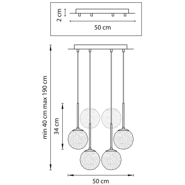 картинка Подвесной светильник Bari 815260 от магазина BTSvet