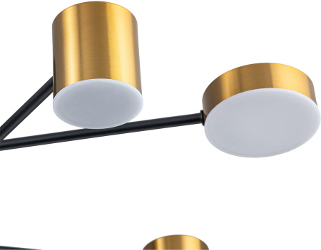 картинка Потолочная люстра на штанге Ogma 10235/9 LED*110W Black/Brass от магазина BTSvet