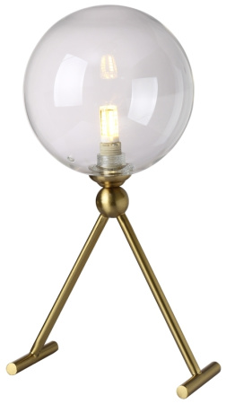 Интерьерная настольная лампа светодиодная ANDRES LG1 BRONZE/TRANSPARENTE