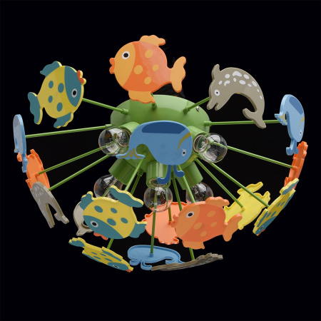 картинка Детская люстра для девочки с рыбками Улыбка 365014605 от магазина BTSvet