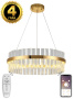 картинка Подвесная люстра светодиодная хрустальная с пультом и управлением смартфоном регулировка яркости цветовой температуры ночной режим и таймер INNOVATION STYLE 83010 от магазина BTSvet