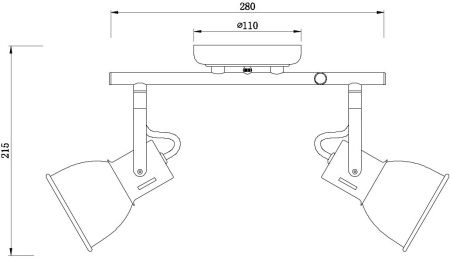 картинка Спот A1677PL-2GY от магазина BTSvet