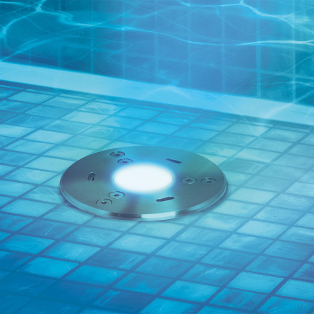 картинка Подводный светодиодный светильник KT-AQUA-COLOR-R85-9W RGB (SL, 25 deg, 12V) (Arlight, IP68 Металл, 3 года) 024939 от магазина BTSvet