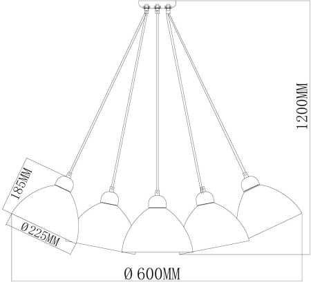 картинка Детская разноцветная люстра Улыбка 365014505 от магазина BTSvet