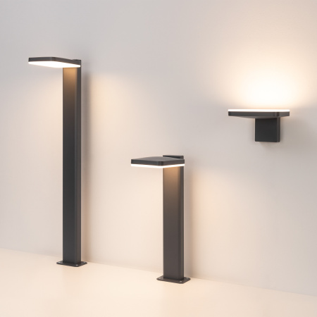 картинка Фасадный светильник светодиодный LGD-TENT-WALL-9W Warm3000 (GR, 110 deg, 230V) (Arlight, IP65 Металл, 3 года) 029977 от магазина BTSvet