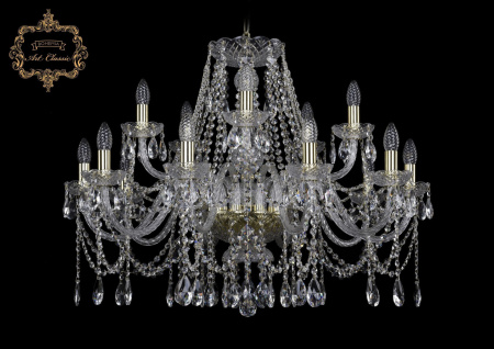 Хрустальная подвесная люстра 11.12.10+5.300.Gd.Sp