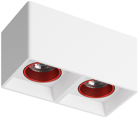 картинка Накладной светильник светодиодный DK3085-WH+RD от магазина BTSvet