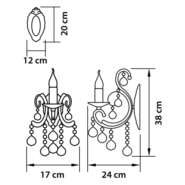 картинка Бра Elegante 708614 от магазина BTSvet