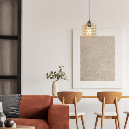 картинка Подвесной светильник Grid 10190/1S E27*40W Gold от магазина BTSvet