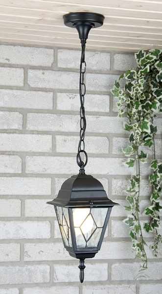 картинка Уличный светильник подвесной Vega H черный от магазина BTSvet