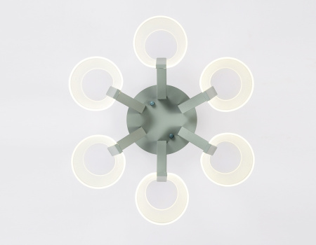 картинка Потолочная люстра светодиодная с пультом регулировкой цветовой температуры и яркости ночным режимом возможность управления смартфоном ACRYLICA AK4022 от магазина BTSvet