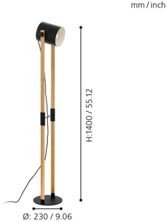 картинка Торшер с выключателем Hornwood 43048 от магазина BTSvet