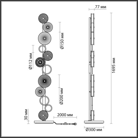 картинка Торшер Caramella 5416/68FL от магазина BTSvet