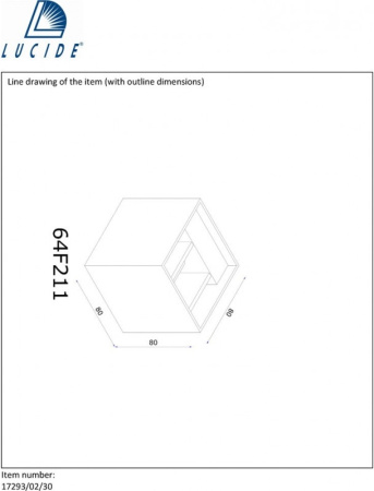 картинка Настенный светильник светодиодный влагозащищенный Xia 17293/02/30 от магазина BTSvet