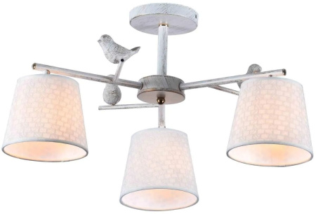 Потолочная люстра на штанге 697/3P E27*60W White/Gold