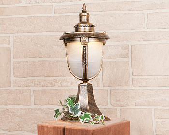 Наземный фонарь уличный Atlas S (GLYF-2010S) черное золото