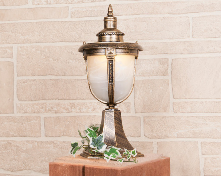 Наземный фонарь уличный Atlas S (GLYF-2010S) черное золото