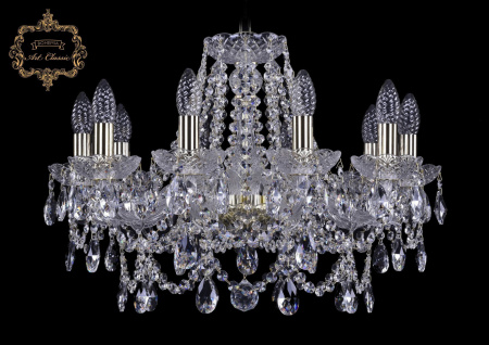 Хрустальная подвесная люстра 11.25.10.200.Gd.Sp