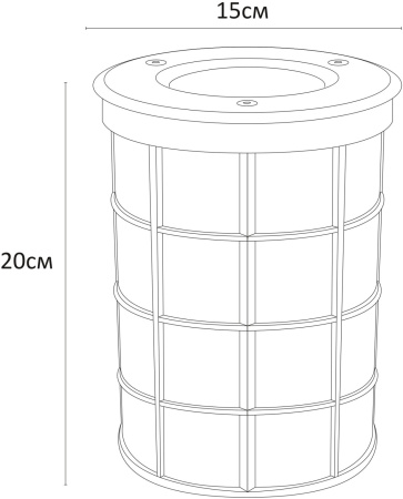 картинка Встраиваемые светильники уличные Piazza A6014IN-1SS от магазина BTSvet