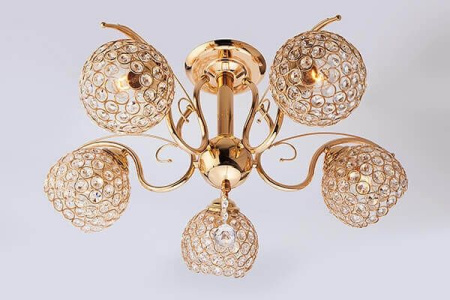 картинка Хрустальная люстра 7777/5 золото от магазина BTSvet