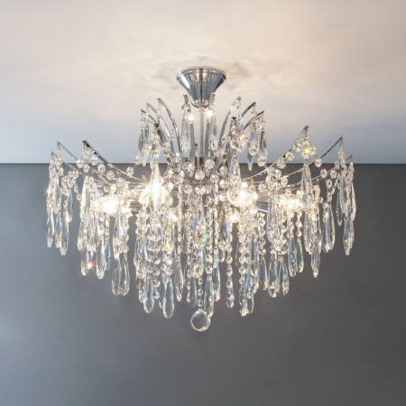 Потолочная люстра хрустальная Селена CL302180