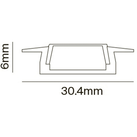 картинка Профиль для светодиодной ленты ALM002S-2M от магазина BTSvet