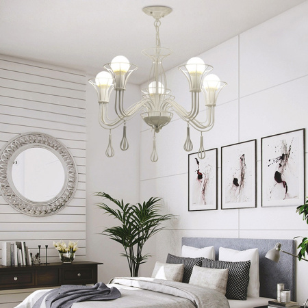 картинка Подвесная люстра CAST 5 White от магазина BTSvet