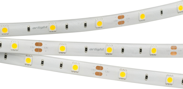 Светодиодная лента RTW 2-5000SE 12V Cool (5060, 150 LED, LUX) (Arlight, 7.2 Вт/м, IP65) 016834