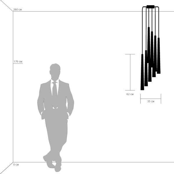 картинка Каскадный подвесной светильник SIMPLE LIGHT 807087 от магазина BTSvet