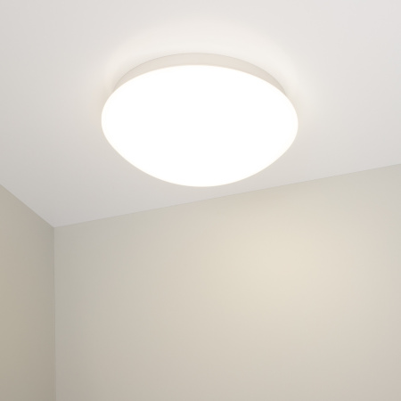 картинка Потолочный светильник LED круглый CL-MUSHROOM-R180-8W Day4000 (WH, 120 deg, 230V) (Arlight, IP44 Пластик, 3 года) 030417 от магазина BTSvet