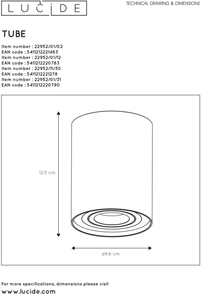 картинка Потолочный светильник Tube 22952/01/31 от магазина BTSvet