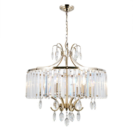 Люстра подвесная хрустальная Бронза Инга CL335183